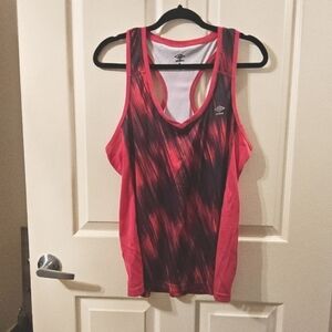 Umbro Women's Pink and Black Tank Top